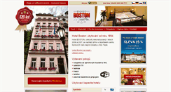 Desktop Screenshot of boston.cz
