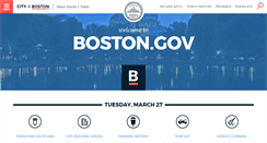 Desktop Screenshot of boston.gov