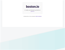 Tablet Screenshot of boston.io