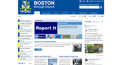 Desktop Screenshot of boston.gov.uk