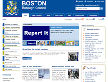 Tablet Screenshot of boston.gov.uk